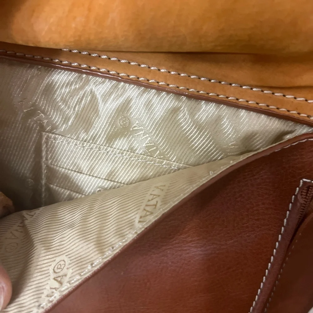 Classic Tan Leather Tote Bag